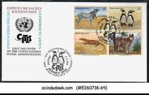 UNITED NATION UNO - 1993 ESPECIES/ANIMALES EN PELIGRO DE EXTINCIÓN - 4V FDC - Imagen 1 de 1