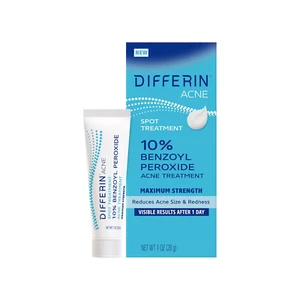 Acne Spot Treatment, 10% Benzoyl Peroxide, Maximum Strength, 1 Oz - Picture 1 of 11