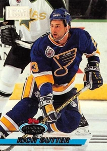 1993-94 Stadium Club First Day Issue #46 Rich Sutter - Picture 1 of 2