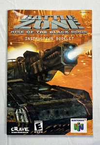 Battle Zone Rise of the Black Dogs N64 Nintendo 64 Manual ~ Instruction Booklet - Picture 1 of 2