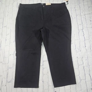 Nydj WOMENS SIZE 28W Black Relaxed Piper Ankle Cut Jeans Lift Tuck  - Picture 1 of 13