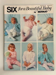Vtg 1979 Bernat Six for a Beautiful Baby Clothes Knitting Patterns Instruction - Picture 1 of 3