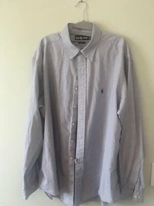 Camisa Lauren Ralph Lauren Para Hombre 17.5 34/35 Multi Rayas Manga Larga Abotonada - Imagen 1 de 3