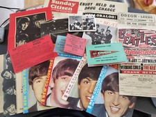 Beatles Memrobilia Concert Programmes Tickets Newspapers Cavern Club Liverpool