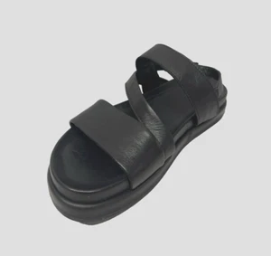 SANDALIAS MUJER MIZ MOOZ CORREA AL TOBILLO NEGRAS 37EU / 7US # A-67 - Imagen 1 de 3