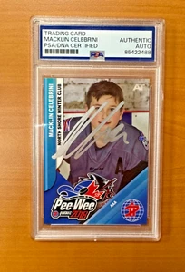 Macklin Celebrini Autographed Signed RARE 2018 Quebec Tournament Card PSA/DNA - Picture 1 of 2
