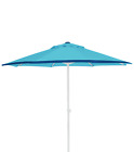 7ft All-in-one Beach Umbrella With Uv Protection, Beach And Patio Function