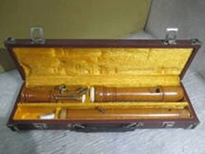 ZEN-ON Tenor Recorder 2500B Wooden W/Box Vintage Instrument Tested Used Rare Jap - Picture 1 of 8