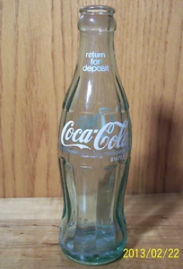 Vintage Coca-Cola Coke Bottle Spartanburg South Carolina SC - 6.5 Oz Green Glass - Picture 1 of 8