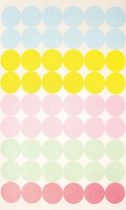 Gomitas Redondas Colores Pastel 1,5 Cm 4 Hojas - Imagen 1 de 1