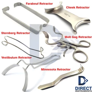 Zahnchirurgische Retraktoren Wange & Lippen kieferorthopädischer Mundöffner Oralchirurgie Kit - Bild 1 von 12