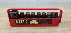 MAC Tools USA Vintage Metric Hex Impact Insert Driver Set 9 pc W/Tray - Picture 1 of 14