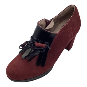 Yokono scarpe stivaletti donna bordeaux scamosciate tacco alto taglia UK 3 usati - Foto 1 di 9