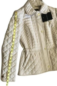 BELLA BiCCHi Sport Couture, Womans Jacket, SIZE 12, Puffy Bej Plaid Lining - Picture 1 of 12