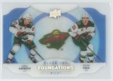 2021-22 Upper Deck Clear Cut Foundations Kaprizov/Fiala #CCF-FK