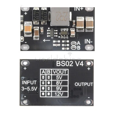 5PCS 3.7V 5V to 12V DC-DC Boost Module Step-Up Converter Output DC 5V 8V 9V 12V - Image 1 of 4