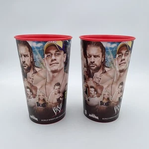 WWE Superstar Collector's Hard Plastic Souvenir Event Cup x2 John Cena RARE - Picture 1 of 6