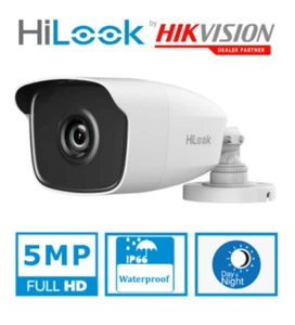 Hikvision Hilook 5MP TVI Bullet CCTV Sicherheit 40M IR weiße Kamera umweltfreundlich - Bild 1 von 1