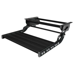 TRA BLACK SINGLE ELECTRIC CARAVAN STEP WITH LED LIGHT RV PARTS ACCESSORIES JAYCO - Picture 1 of 4