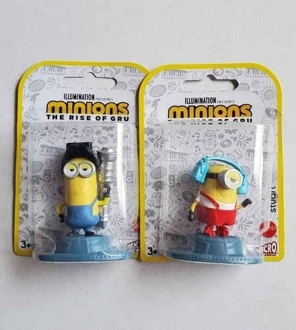 New  Lot of 2 MINIONS The Rise Of Gru Mattel Toppers/Figures Cover