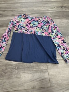 Girls Lilly Pulitzer long sleeve Finn shirt size 12/14 - Picture 1 of 3