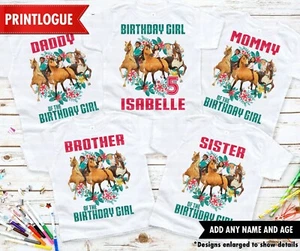 Spirit Riding Free Birthday Shirt, Spirit Riding Free Family Shirt, Spirit Horse - Picture 1 of 5