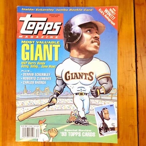Topps Magazine 13 Winter 1993 Jumbo 5x7 Dennis Eckersley Card Barry Bonds Front - Picture 1 of 5