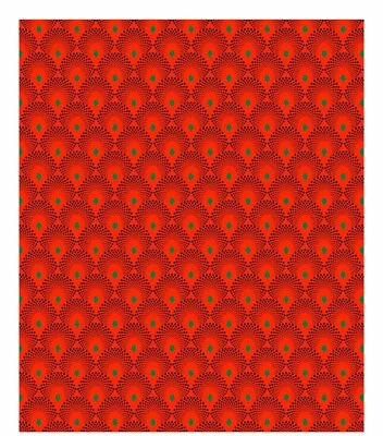 Baumwollstoff Meterware Shweshwe  Serie Johannesburg No 3 orange ab 50cmx90cm - Bild 1 von 4