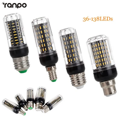 12W 20W 25W 30W LED Corn Bulbs Light E27 E14 B22 4014 SMD Decor Lampd AC 220V - Image 1 of 4