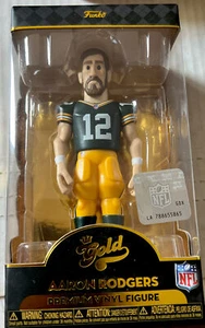FUNKO GOLD 5” Pop AARON RODGERS NFL Green Bay Packers GREEN JERSEY/YELLOW NEW - Picture 1 of 9