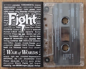 FIGHT - WAR OF WORDS (EPIC EPC 4745474) 1993 UK CASSETTE TAPE JUDAS PRIEST METAL - Picture 1 of 3