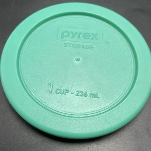 Pyrex grün Ersatzdeckel 1 Tasse #7202-PC rund Kunststoff USA - nur Deckel - Bild 1 von 5