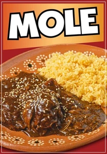 Mole Decal Window Sticker Truck Concession Vinyl Restaurant Sign Mexican Food - Picture 1 of 6