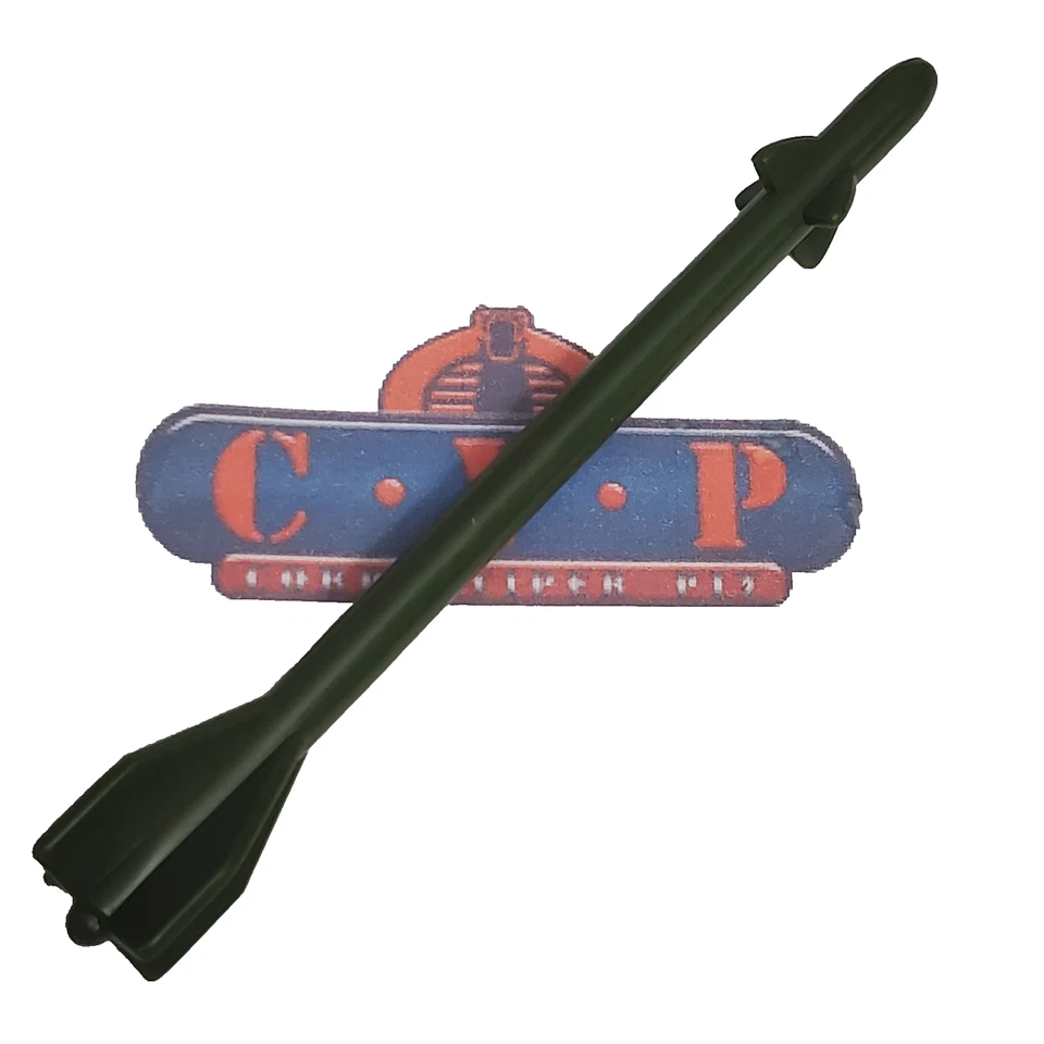 Corps Helicopter Long Green Missile Vintage Lanard Figure Vehicle Part 1998 - Image 1 of 1