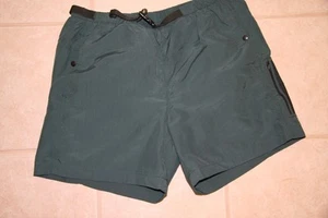 Pantaloncini acqua uomo TRAVEL SMITH~Taglia L~Verde~Escursionismo/Viaggi/Outdoor~Vintage anni 90 - Foto 1 di 7