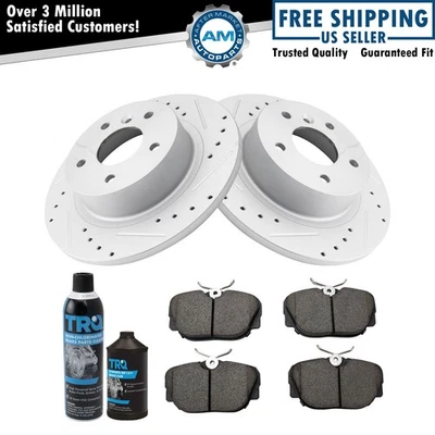 Rear Brake Pads & Rotor Kit For 99-04 Land Rover Discovery 95-02 Range Rover - Image 1 of 4