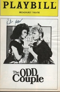 RITA MORENO HANDSIGNIERTER THEATERSPIELZETTEL - DAS SELTSAME PAAR - Bild 1 von 1