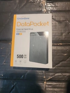 UnionSine 1TB disco rigido esterno portatile ultra sottile HDD-USB 3.0 PC Mac computer portatile - Foto 1 di 3