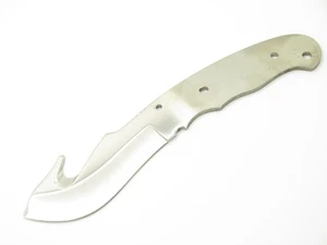 Vtg Explorer Seki Japan Tak Fukuta AUS8 Guthook Fixed Hunting Knife Blade Blank - Picture 1 of 4