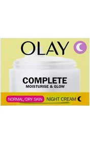 Olay Complete Moisturise Glow Night Cream for Dry Skin, 50ml - Picture 1 of 3