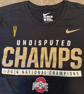 Nike Ohio state 2014 undisputed champs tshirt mens L graphic prnt - Picture 1 of 3