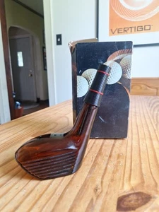 Decantador de palos de golf Avon Long Drive de madera profunda botella vacía para después del afeitado de colección - Imagen 1 de 6