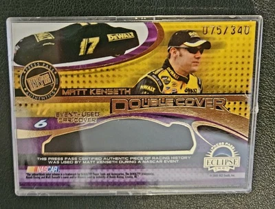 2005 Press Pass Eclipse Double Cover MATT KENSETH,  MARK MARTIN 075/340  DC 7 - Image 1 of 2