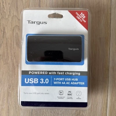 Targus 7-port USB 3.0 Powered Hub With Fast Charging Brand New - Image 1 of 4