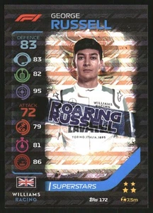 2020 Topps Formula 1 Turbo Attax #172 George Russell Race Superstar - Picture 1 of 2