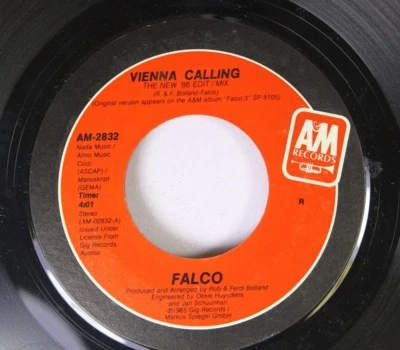 Rock 45 Falco - Vienna Calling / Tango The Night On A&M Records - Image 1 of 2