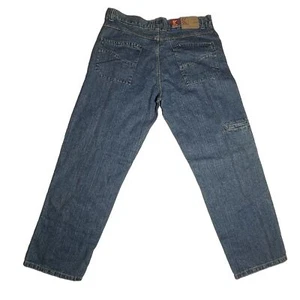 Neu mit Etikett Karl Kani Jeans 90er Vintage Old School Deadstock Baggy lockere Hose 1990er 38x34 - Bild 1 von 13