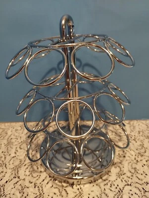 Soporte de encimera Keurig K-Cup 27 cápsulas cromado carrusel giratorio  Foto 1 de 3