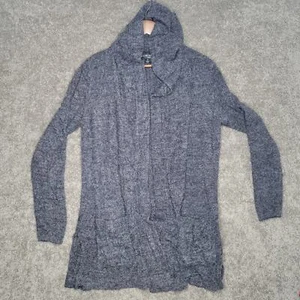 Barefoot Dreams Oversized Resort Strickjacke mit Kapuze meliert blau Damen Größe M - Bild 1 von 4
