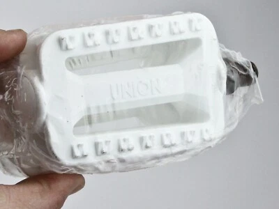 Vintage Union Replacement Bicycle Pedals White Small Plastic,  1/2" shaft, NOS - Image 1 of 4